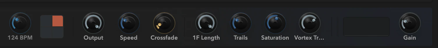 The master bar dashboard strip with several pinned controls.