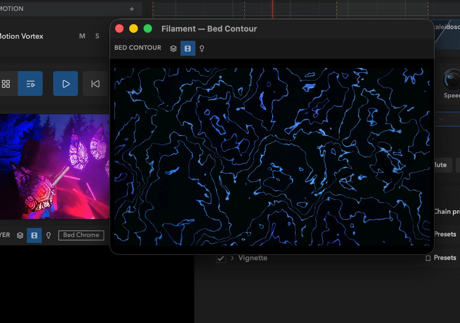 A preview detached into its own window next to the main app window.