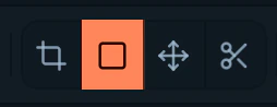 The four video-output edit modes as a joined toggle.
